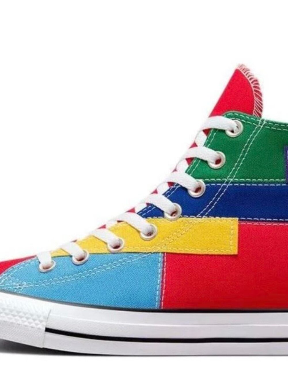 Converse Unisex Chuck Taylor All-Star Hi-Top Patchwork Sneakers Men's 6 Wo's 8